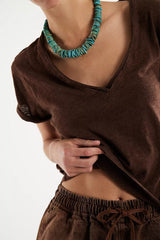 Free People We The Free Take 2 Tee In Double Espresso Combo