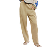 Free People Preppy Poplin Pull-On Trousers In Birch