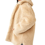 Free People Pretty Perfect Fur Peacoat in Tea