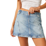 Free People We The Free Runaway Denim Skirt