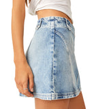 Free People We The Free Runaway Denim Skirt