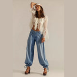 We The Free Lotus Balloon Jeans In Bijou Blue