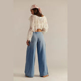 We The Free Lotus Balloon Jeans In Bijou Blue