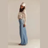 We The Free Lotus Balloon Jeans In Bijou Blue
