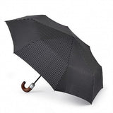 Fulton Chelsea City-Stripe Gents Auto Compact Umbrella Black