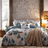 Furn. Arcticus Arctic Animal Duvet Super King Cover Set In Blue