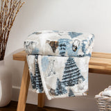 Furn. Arcticus Throw In Blue White