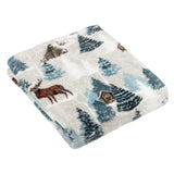 Furn. Arcticus Throw In Blue White