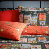 Furn. Christmas Spirit Festive Duvet Cover Set Green