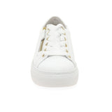 Gabor Gold Zip Trainer White