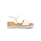 Gabor Shout Ladies Wedge Heel Sandals in Cream
