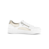 Gabor Wemo Ladies Trainers in Weiss/Silber/Puder