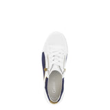 Gabor Wemo Ladies Trainers in White/Marine Blue