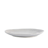 Gallery Direct Organic Ridged Plate In White, 4pk