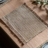 Gallery Direct Striped Jute Placemats In natural, 4pk