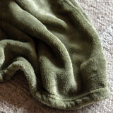 Gallery Direct Super Soft Flannel Fleece Throw In Olive