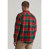 GANT 75th Anniversary Twill Tartan Shirt In Bright Red