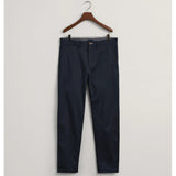 GANT Allister Twill Chinos Trousers - Marine Navy