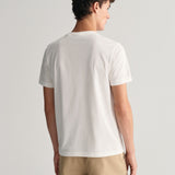 GANT Arch Script Graphic T-Shirt in Eggshell