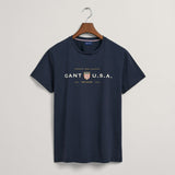 GANT Banner Shield T-Shirt Evening Blue