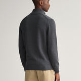 GANT Casual Cotton Half-Zip Sweater in Abstract Melange