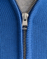 Gant Casual Cotton Half-Zip Sweater in Rich Blue