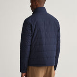 GANT Channel Quilted Windcheater Jacket in Evening Blue