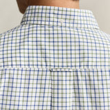 GANT Checked Classic Poplin Regular Shirt In Herb Green