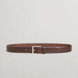 GANT Classic Leather Belt In Dark Brown