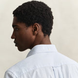 GANT Classic Poplin Gingham Shirt Regular In Light Blue