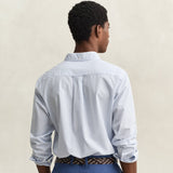 GANT Classic Poplin Gingham Shirt Regular In Light Blue