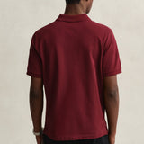 GANT Classic Regular Polo Shirt In Deep Grape Wine