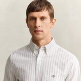 GANT Classic Stripe Oxford Shirt Regular In White