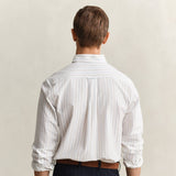 GANT Classic Stripe Oxford Shirt Regular In White