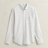 GANT Classic Stripe Oxford Shirt Regular In White