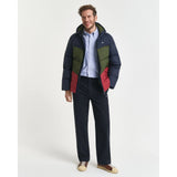 GANT Colour Blocked Active Cloud Jacket In Evening Blue