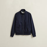 GANT Cotton Blend Regular Harrington Jacket In Evening Blue
