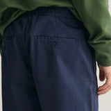 GANT Drawstring Logo Shorts in Marine