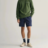 GANT Drawstring Logo Shorts in Marine