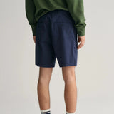 GANT Drawstring Logo Shorts in Marine