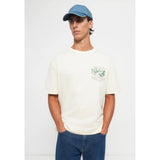 Gant Graphic Birding Print T-Shirt In Ivory White