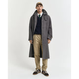 Gant Lambswool Cable Knit Vest In Evening Blue