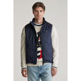 GANT Light Insulated Vest In Evening Blue