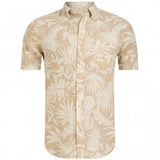 GANT Linen Shirt Botanical Regular Fit In Dry Sand