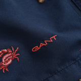 GANT Lobster Embroidered Swim Shorts In Marine