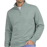 GANT Mens Regular Shield Half Zip Sweatshirt Ceramic Grey