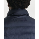 GANT Mixed Media Jacket In Evening Blue