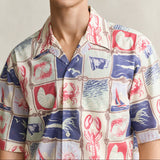 GANT Nautical Short Sleeve Shirt In Creamed White