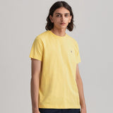GANT Original Plain Yellow T-Shirt Yellow
