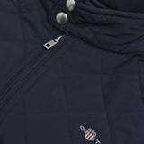 Gant Quilted Windcheater Vest Evening Blue